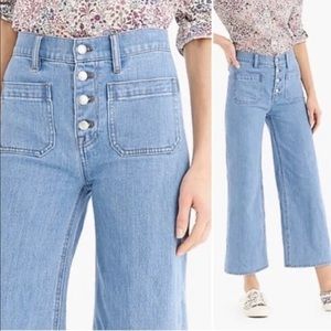 J Crew Point Sur Wide Leg Crop Size 29 K8402